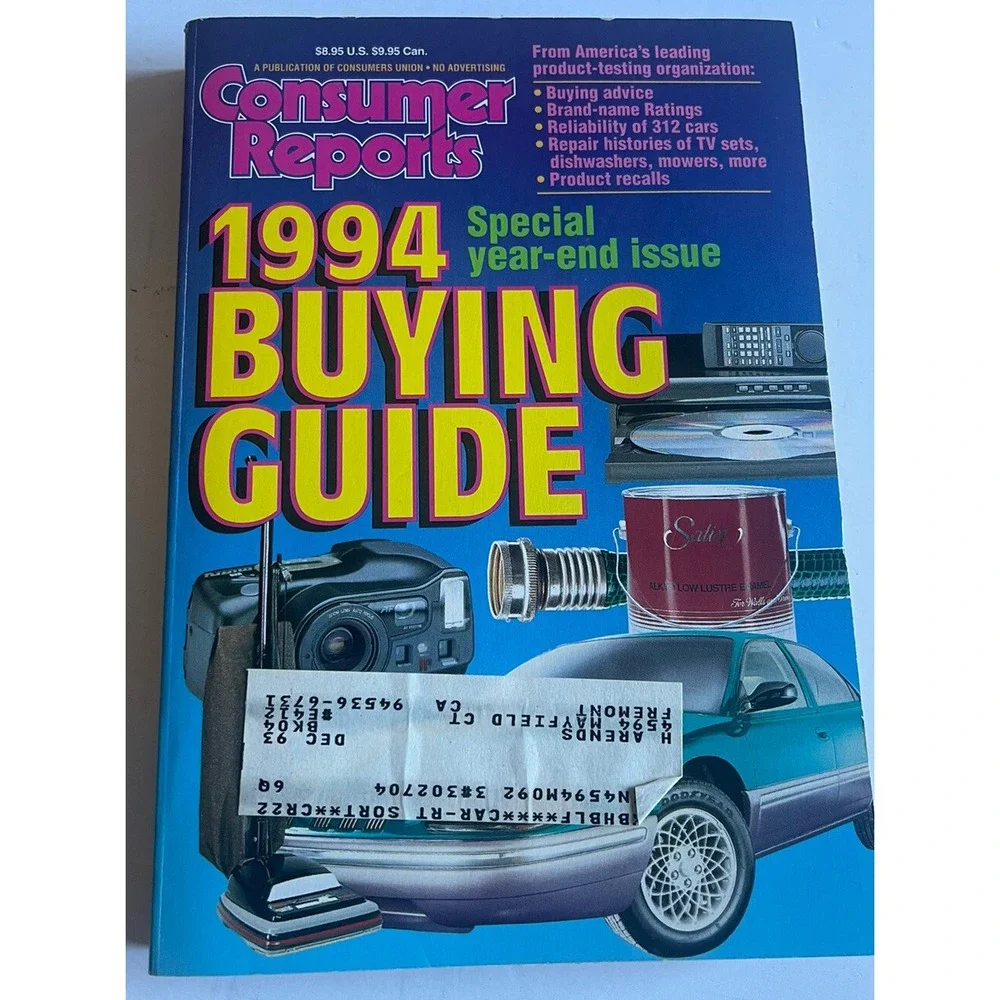 Consumer‎ Reports Buying Guide Lot Of 7 from 1999's